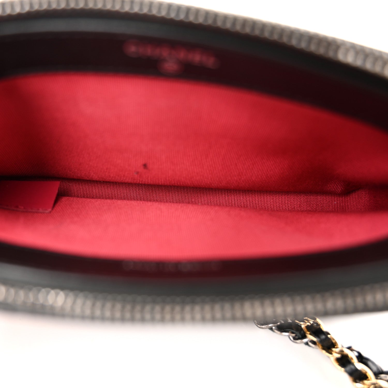Chanel Aged Calfskin Quilted Small Gabrielle Clutch With Chain Black 5 of 14