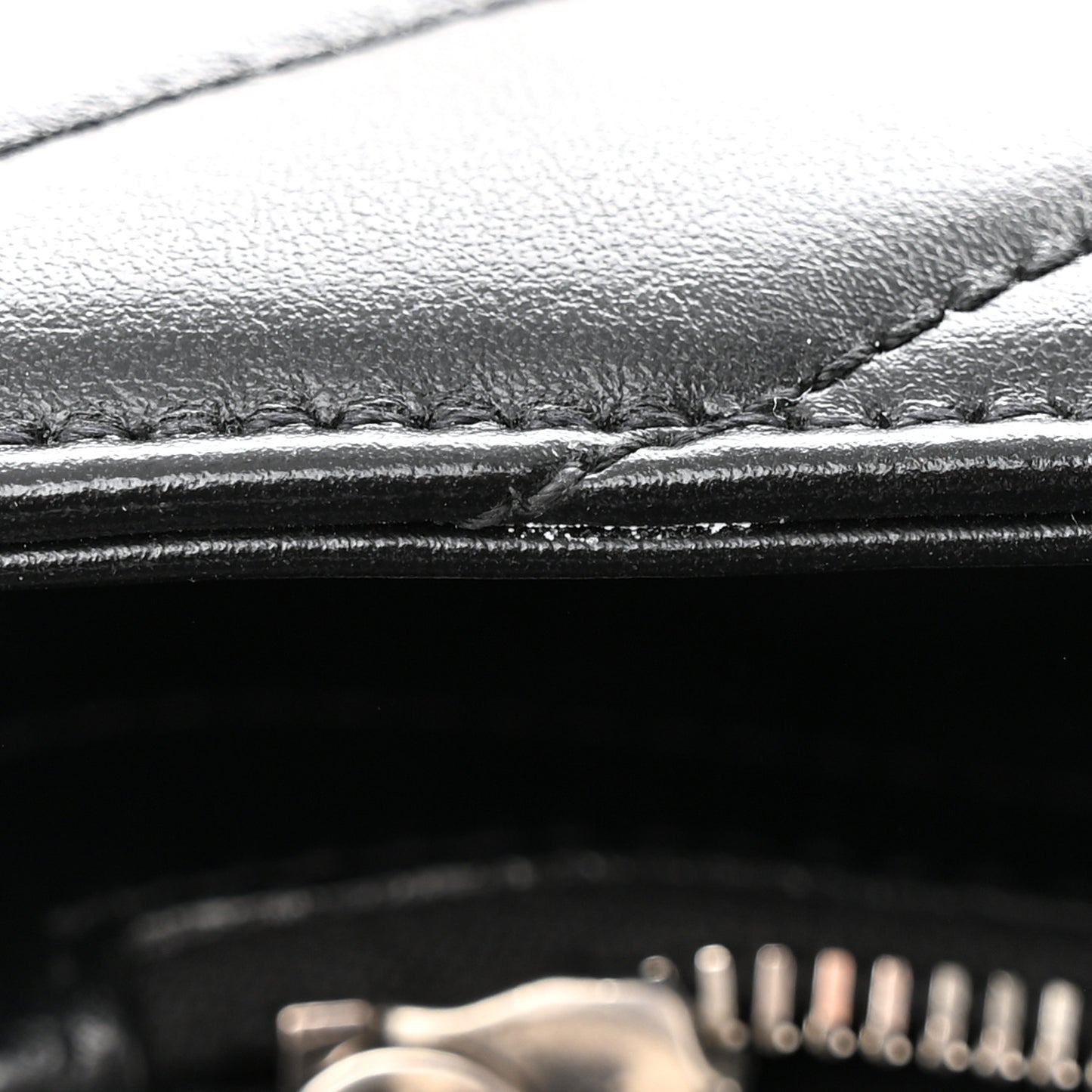Calfskin Y Quilted Monogram Medium Loulou Chain Satchel Black