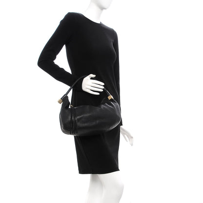 Chanel Grained Calfskin Tassel Hobo Black 2 of 12