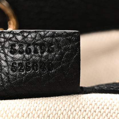 Gucci Pebbled Calfskin Medium Soho Chain Shoulder Bag Black 7 of 10