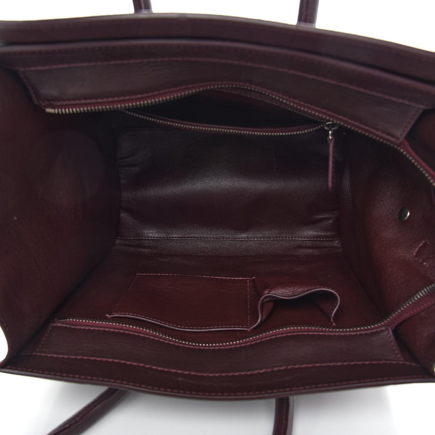 Smooth Calfskin Mini Luggage Burgundy