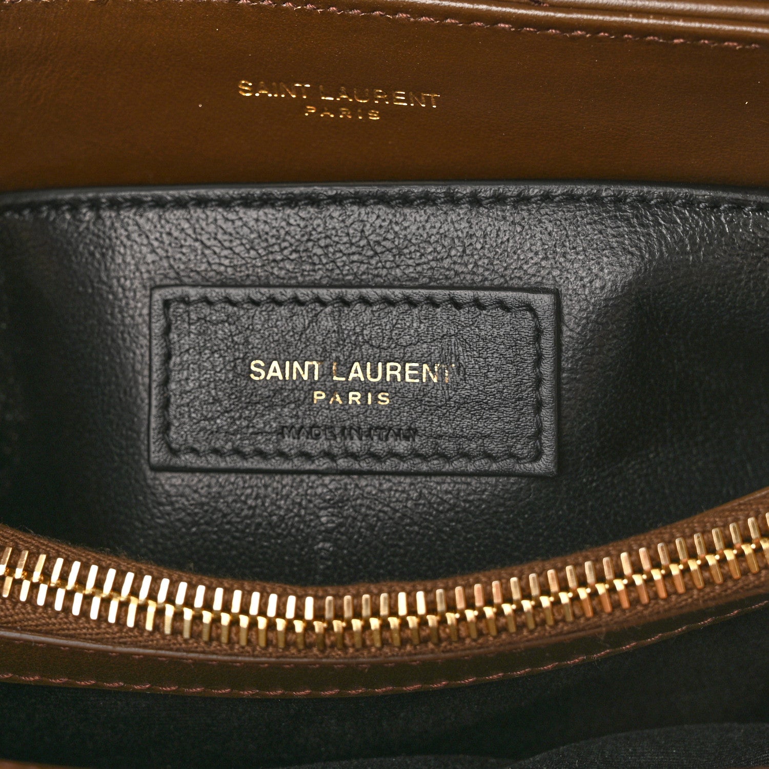 Saint Laurent Calfskin Y Quilted Monogram Small Loulou Chain Satchel Taupe 7 of 10