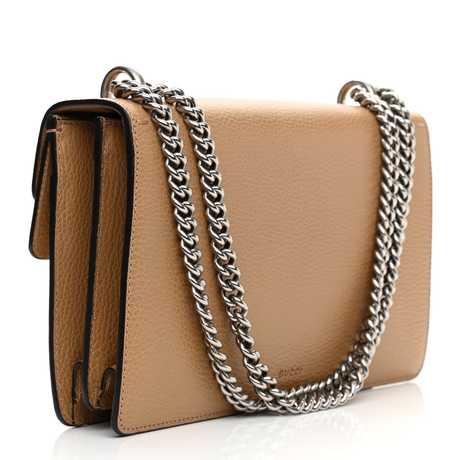 Gucci Dollar Calfskin Crystal Small Dionysus Shoulder Bag Natural Tan Black Diamond 2 of 8