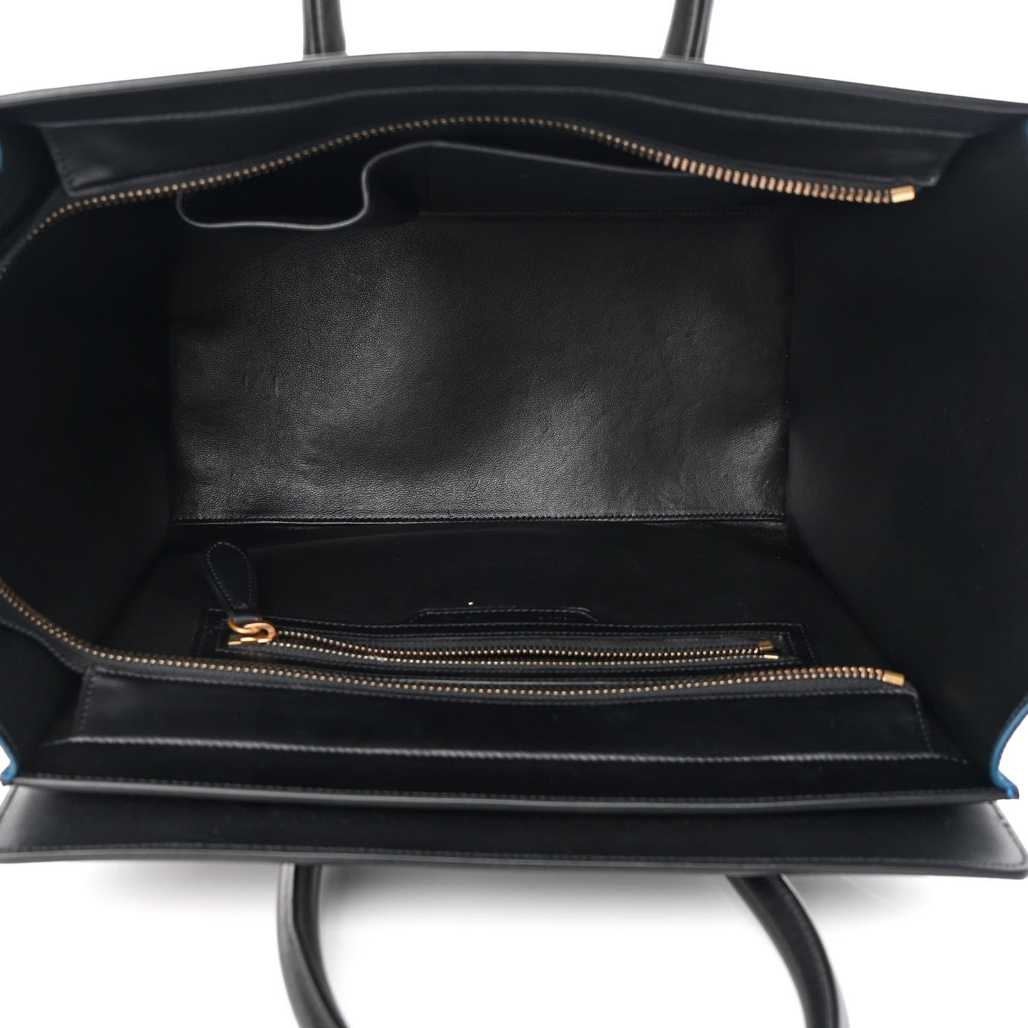 Celine Bullhide Calfskin Suede Mini Tri-Color Luggage Beige 5 of 9