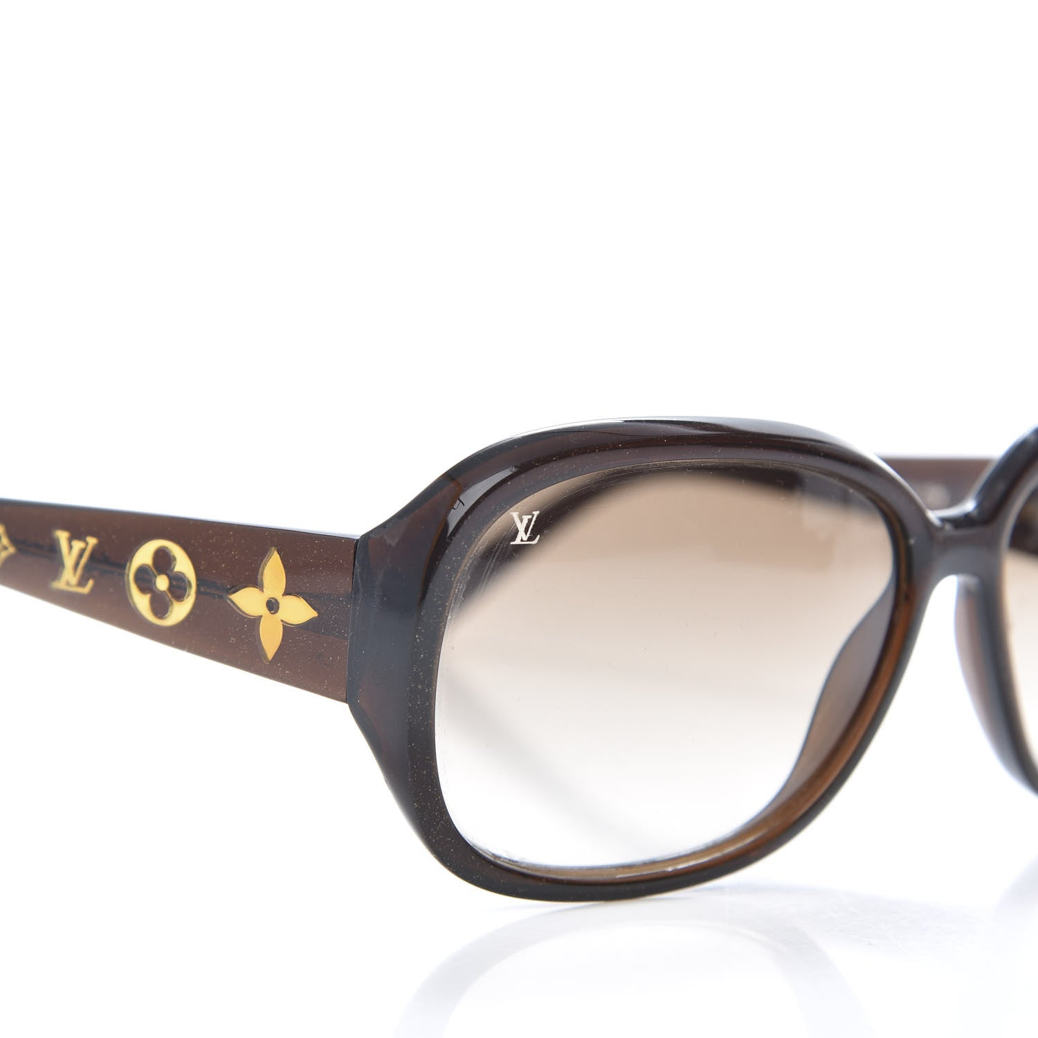 Louis Vuitton Acetate Obsession GM Sunglasses Z0459W Brown Glitter 7 of 8
