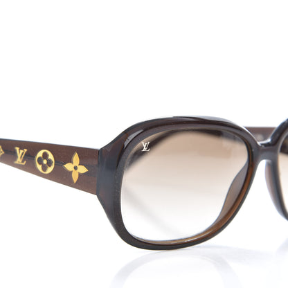 Louis Vuitton Acetate Obsession GM Sunglasses Z0459W Brown Glitter 7 of 8