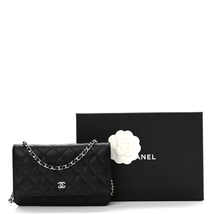 Chanel Caviar Quilted Wallet On Chain WOC Black 11 of 11