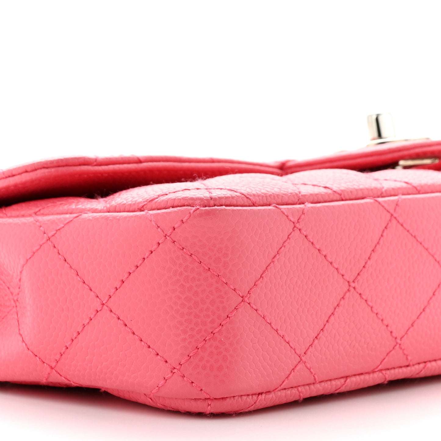 Caviar Quilted East West Flap Pink