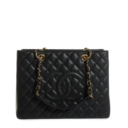 Chanel Caviar Quilted Grand Shopping Tote GST Black 1 of 7