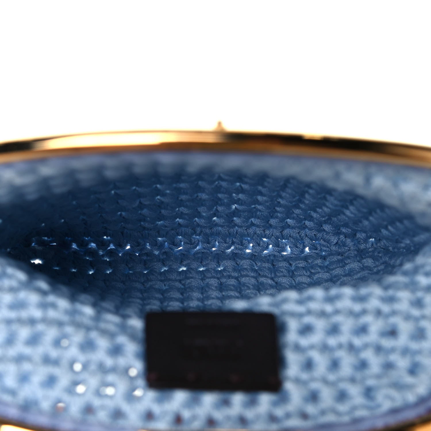 Fendi Fabric Crochet Baguette Phone Bag Azzurro Sky 5 of 12