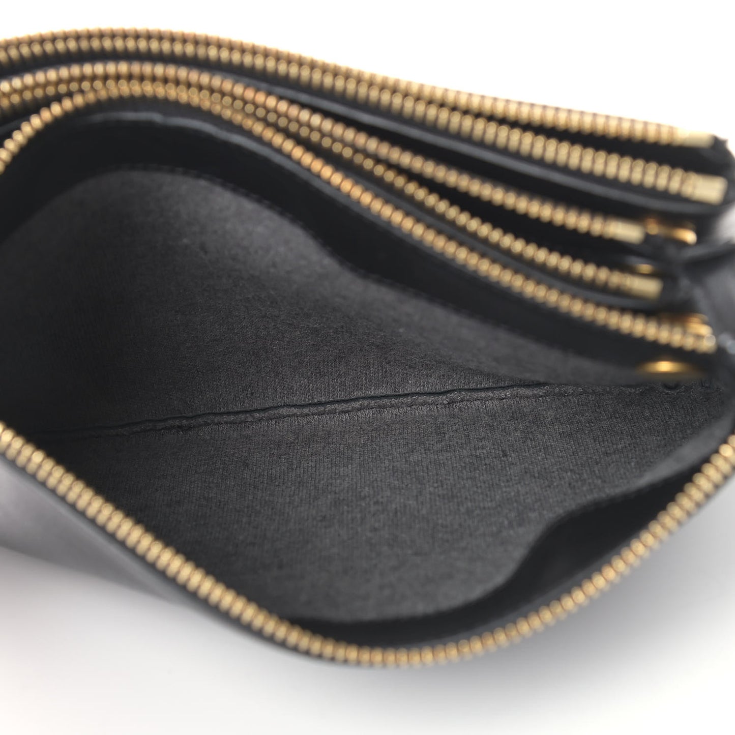 Lambskin Small Trio Crossbody Bag Black