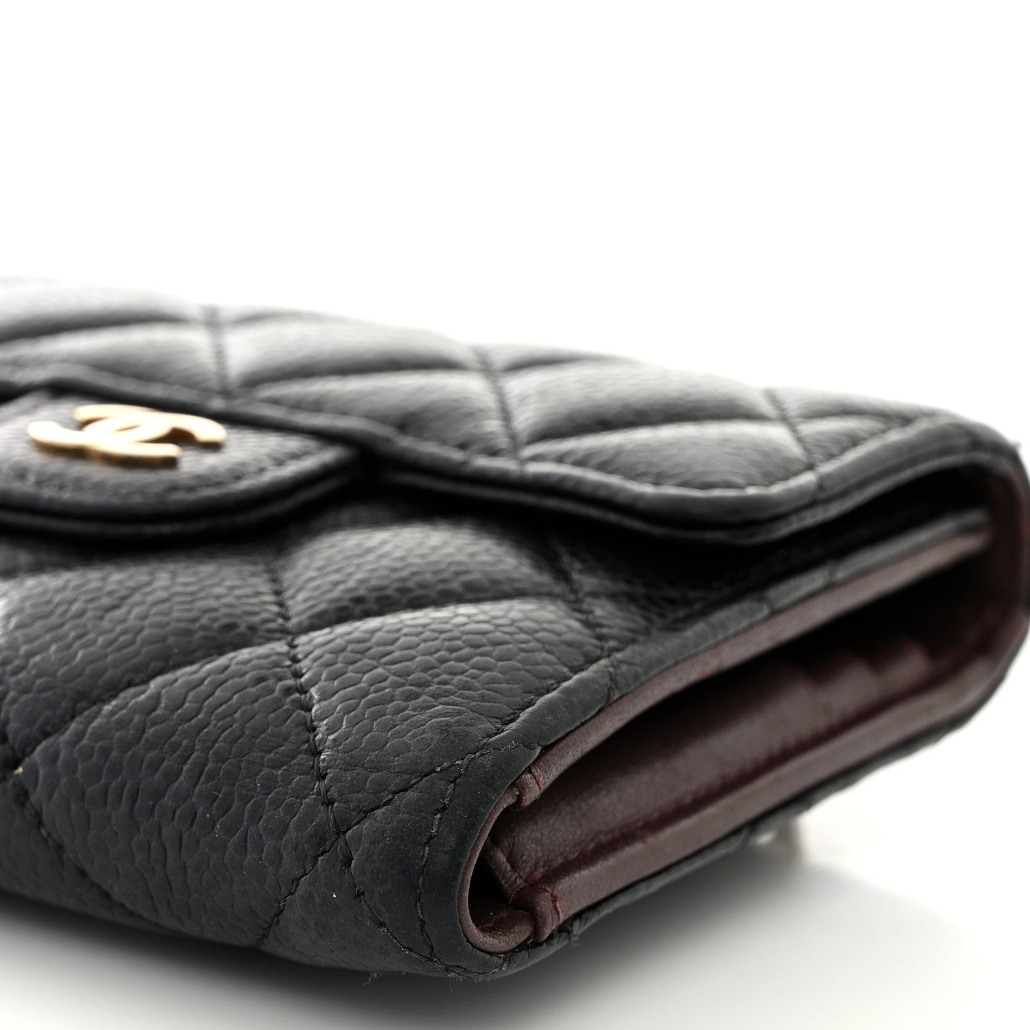 Chanel Caviar Quilted Compact Flap Wallet Black 11 of 14