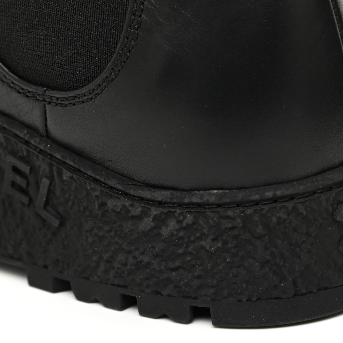 Chanel Calfskin Cap Toe CC Ankle Boots 39 Black 13 of 16