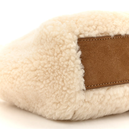 Telfar X UGG Suede Shearling Reverse Small Shopping Bag Natural 10 of 10