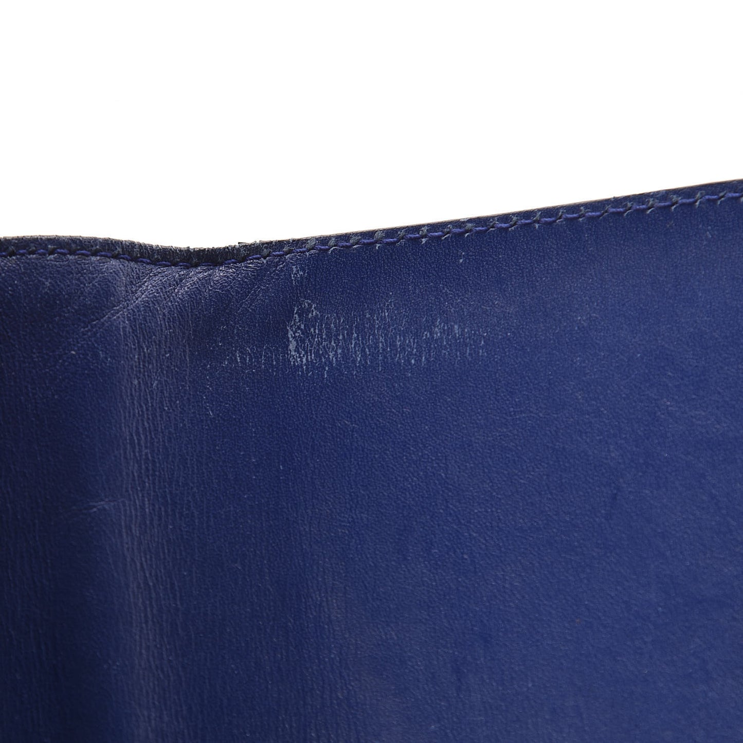 Patent Belle De Jour Flap Wallet Blue