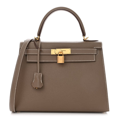 Hermes Epsom Kelly Sellier 28 Etoupe 1 of 11