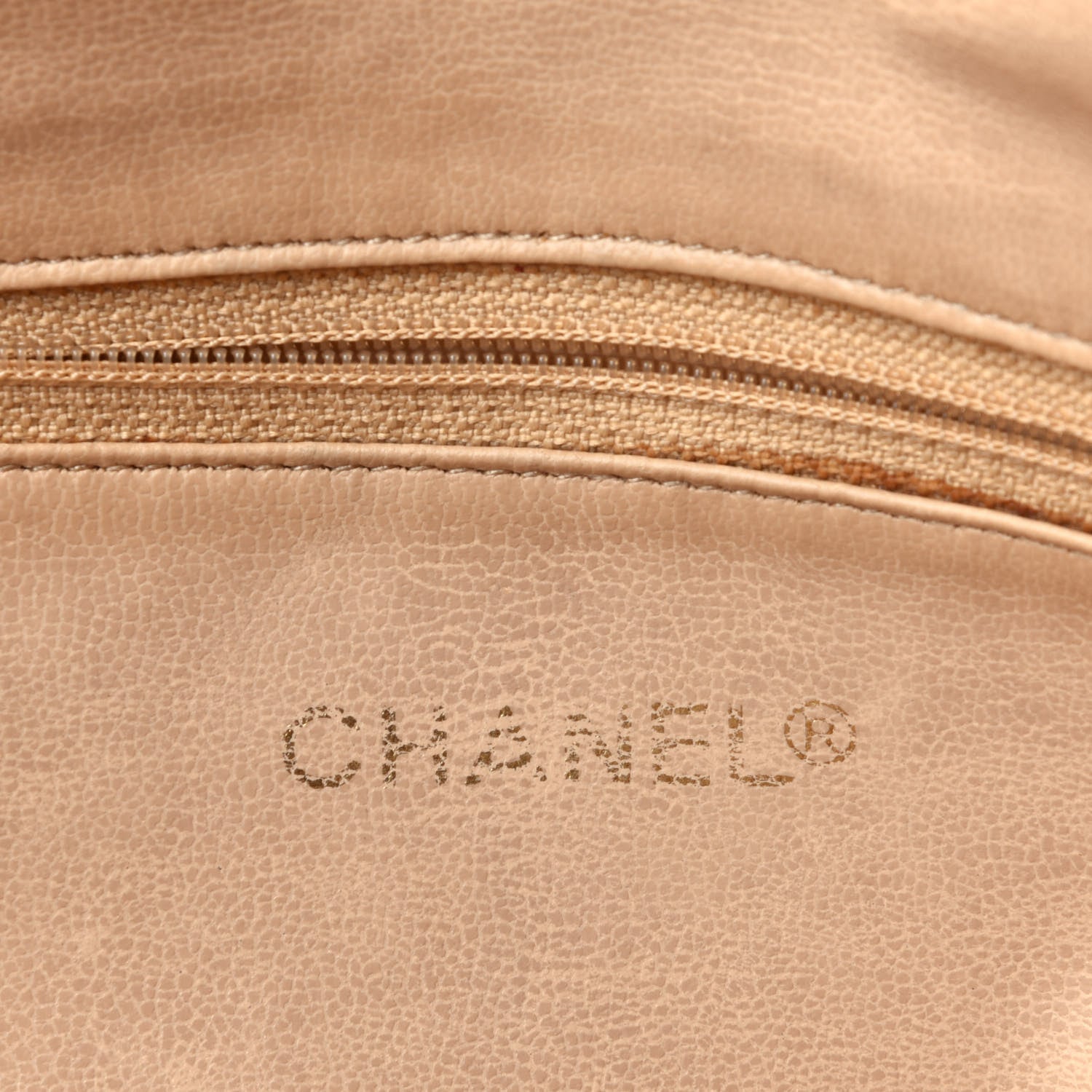 Chanel Lambskin Quilted Shoulder Bag Beige 6 of 14