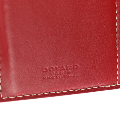 Goyard Goyardine Saint Pierre Card Holder Red 6 of 9