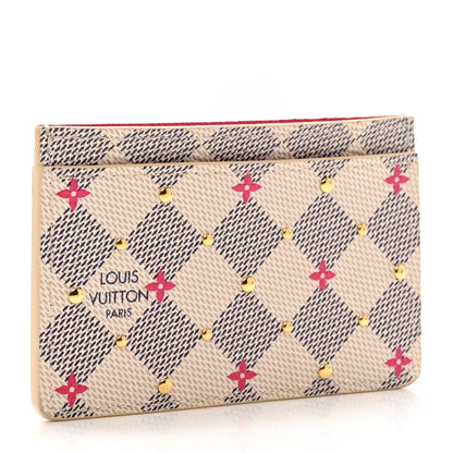 Louis Vuitton Damier Azur Studded Card Holder 3 of 6