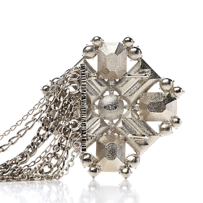 Chanel Crystal CC Multi Strand Chain Belt Silver 4 of 4