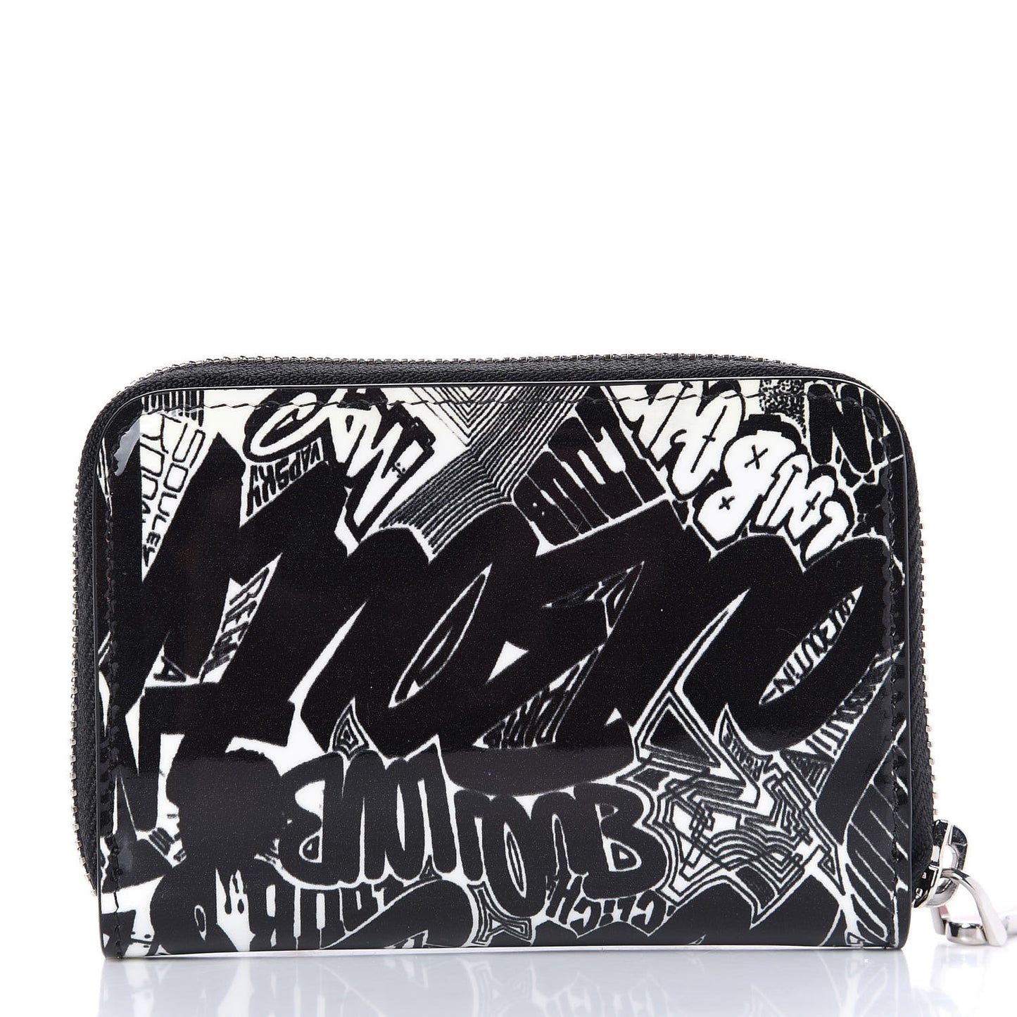 Patent Nicograf Spiked Panettone Coin Purse Black White
