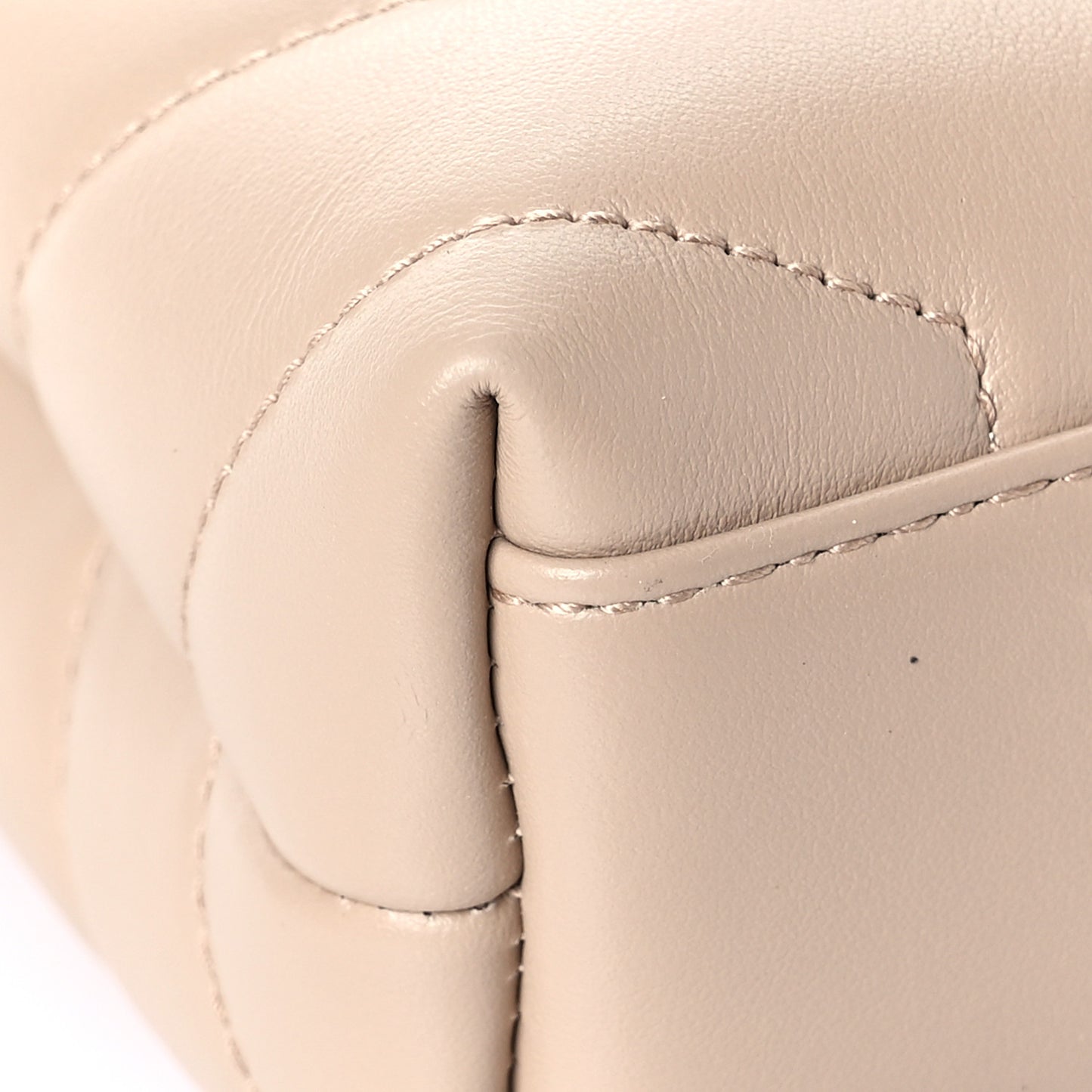 Calfskin Y Quilted Monogram Toy Loulou Crossbody Bag Latte
