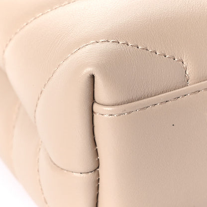 Saint Laurent Calfskin Y Quilted Monogram Toy Loulou Crossbody Bag Latte 9 of 10