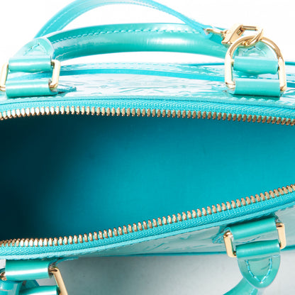 Louis Vuitton Vernis Alma BB Blue Lagon 9 of 9