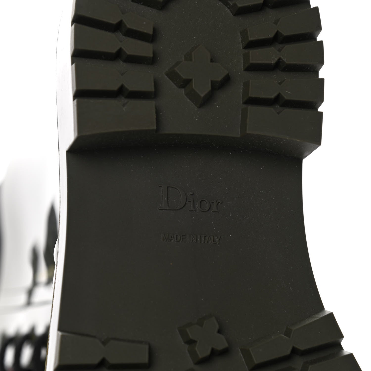 Christian Dior Shiny Rubber Diorcamp Low Boots 38 Military 8 of 12