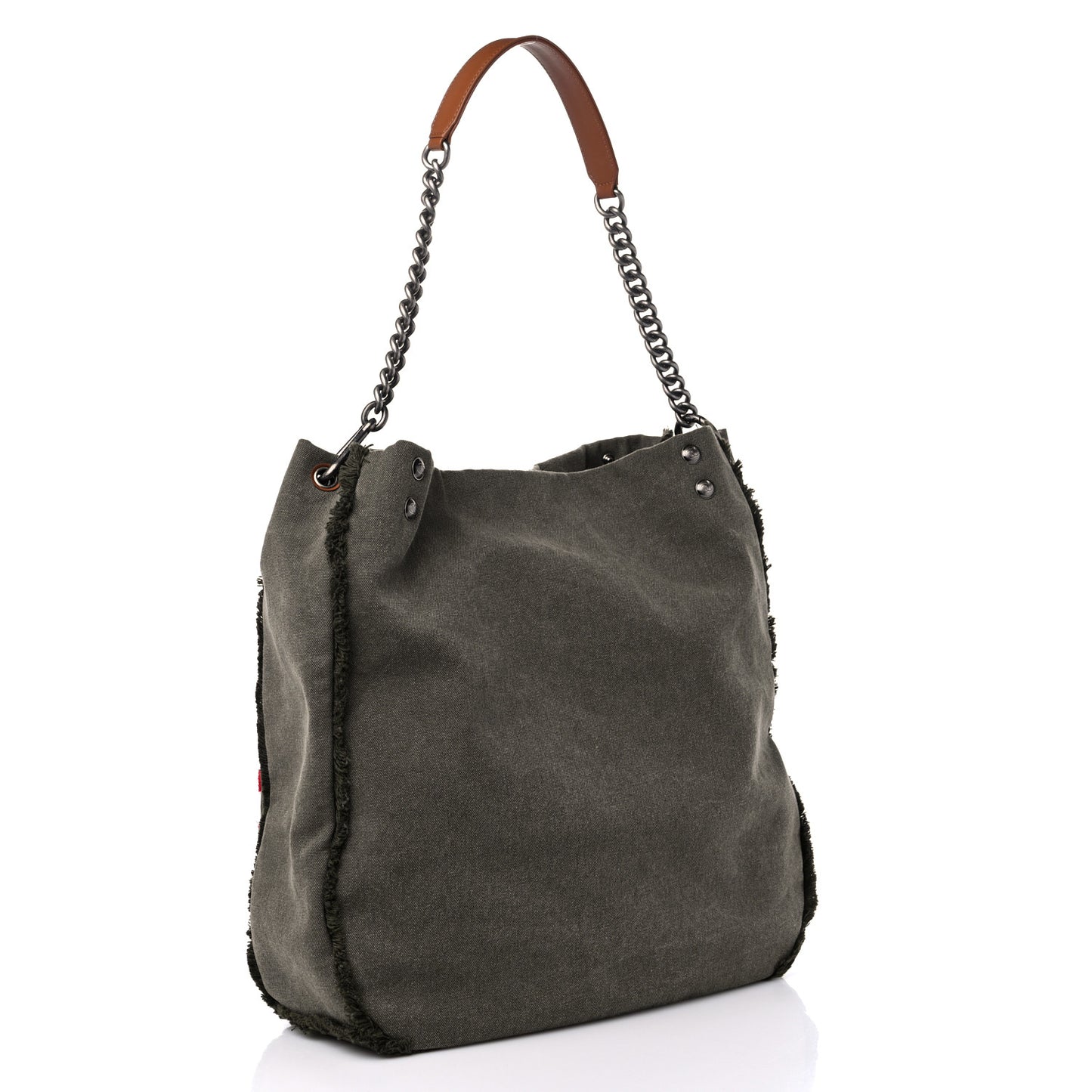 Canvas Sequins Cubano Trip Hobo Khaki