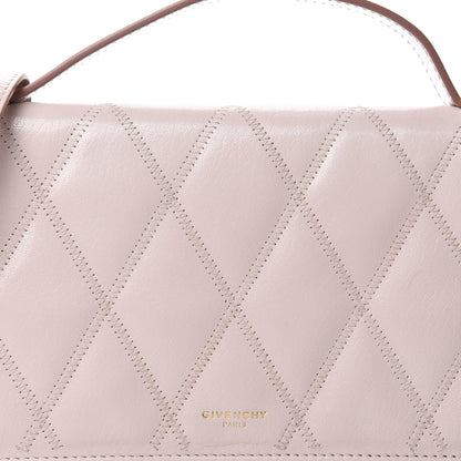 Givenchy Goatskin Quilted GV3 Strap Wallet Pale Pink 11 of 11