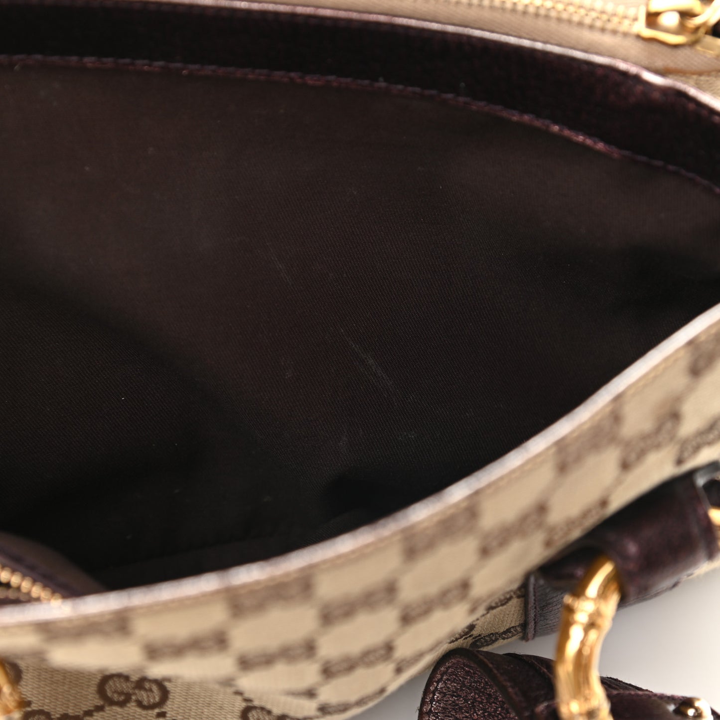 Monogram Small Bamboo Tote Bronze