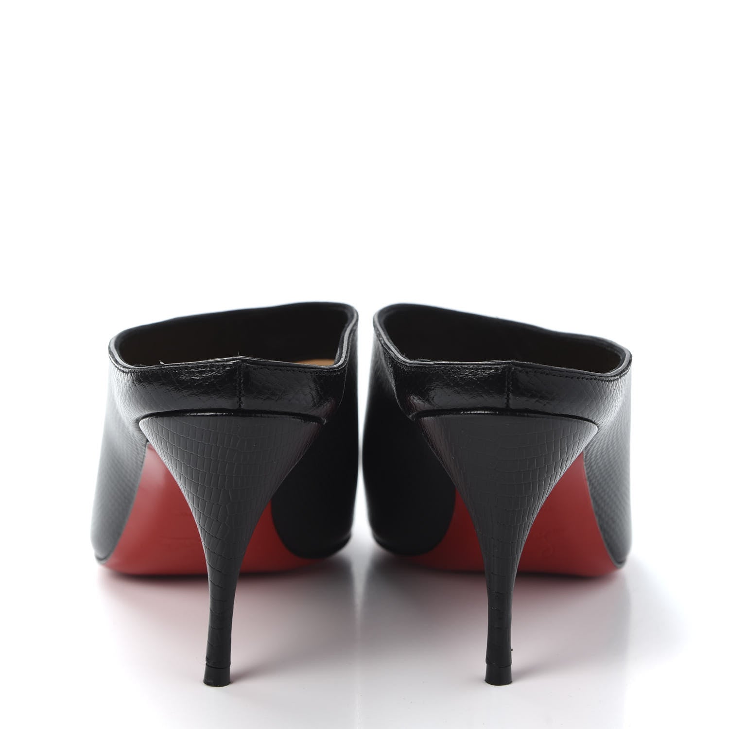 Christian Louboutin Calfskin Zarli Quart 80 Mules 38 Black 5 of 8