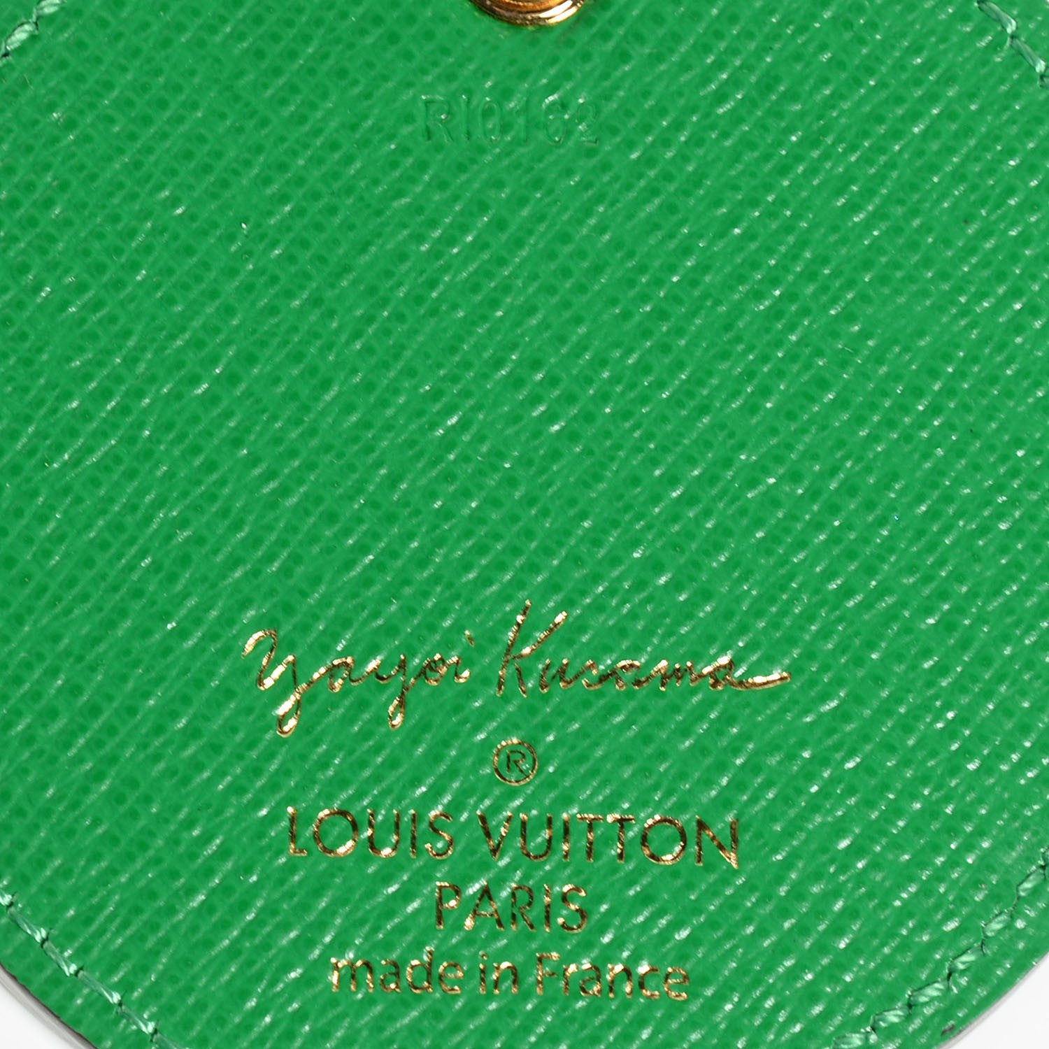 Louis Vuitton Monogram Kusama Pumpkin Dots Key Ring Green 4 of 7