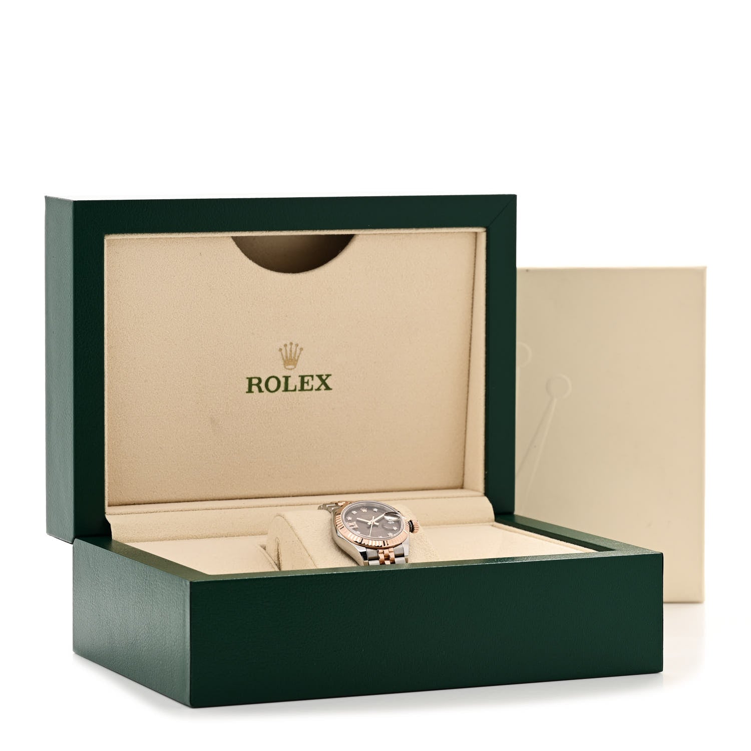 Rolex Stainless Steel 18K Everose Gold Diamond 28mm Oyster Perpetual Datejust Watch Chocolate 279171 6 of 6