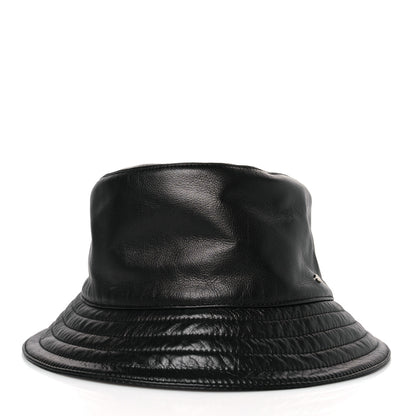 Hermes Newton Calfskin Fred Bucket Hat 59 Black 2 of 7
