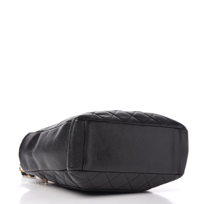 Chanel Caviar Quilted Petit Shopping Tote PST Black 4 of 9