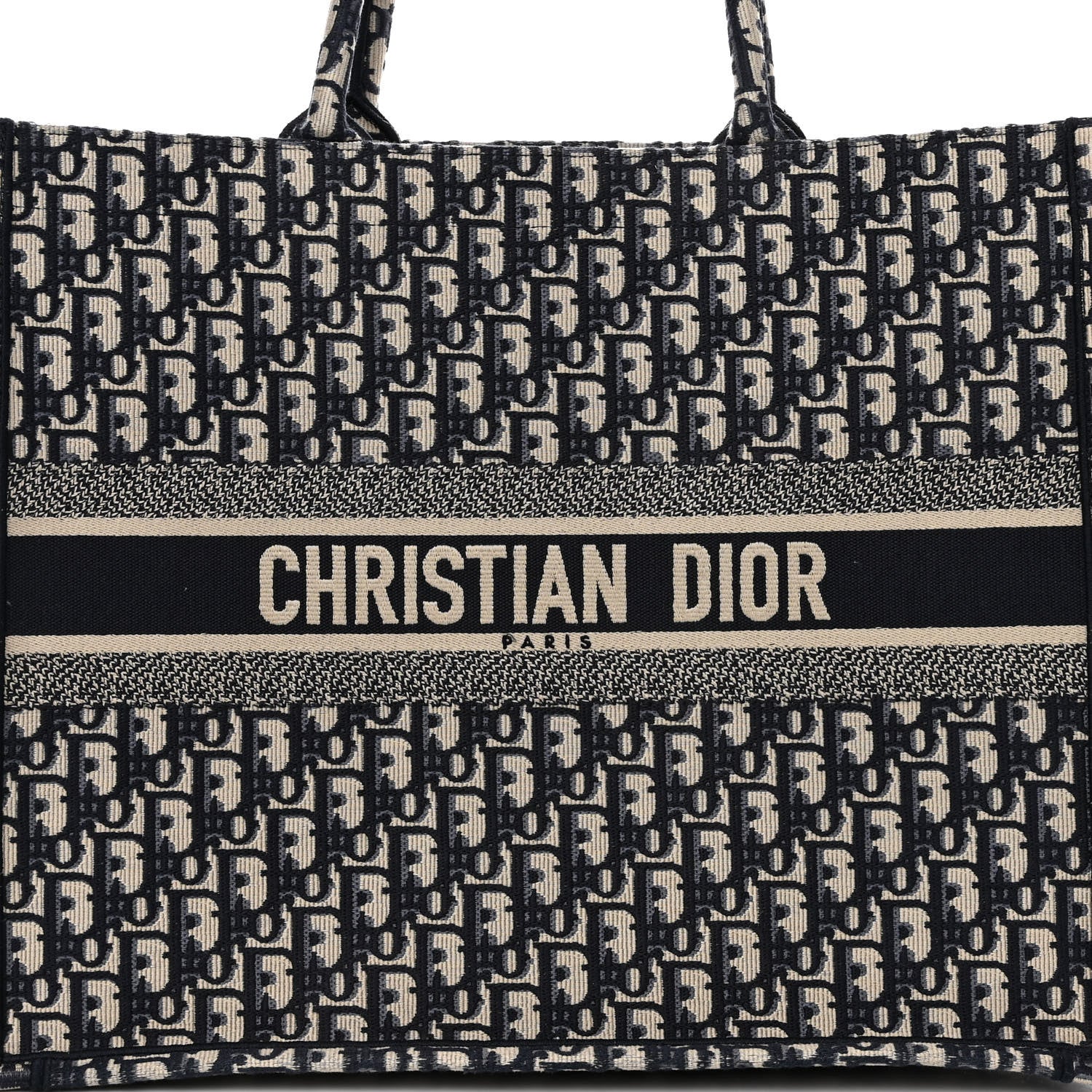 Christian Dior Oblique Large Book Tote Blue Multicolor 7 of 9