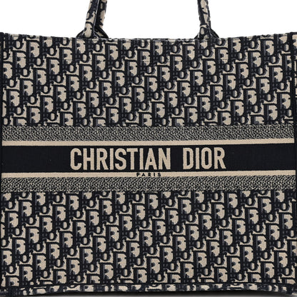 Christian Dior Oblique Large Book Tote Blue Multicolor 7 of 9