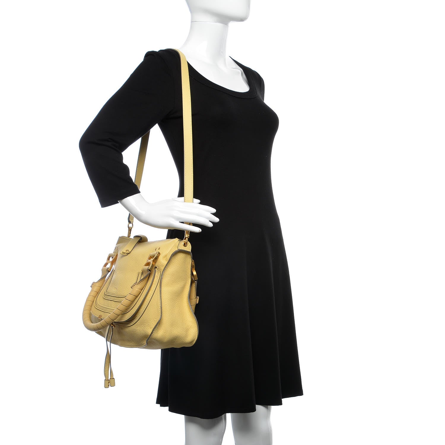 Chloe Calfskin Medium Marcie Satchel Sunlight 2 of 13