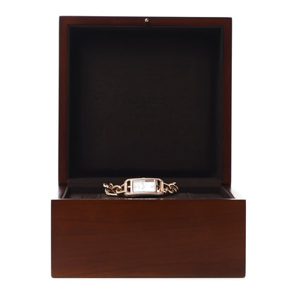 Hermes 18K Rose Gold Diamond Mother of Pearl 17mm Nantucket Quartz Watch 6 of 6
