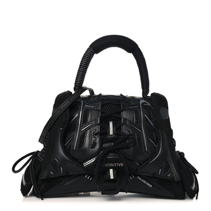 Balenciaga Faux Calfskin Fabric Medium Sneakerhead Top Handle Bag Black 1 of 11