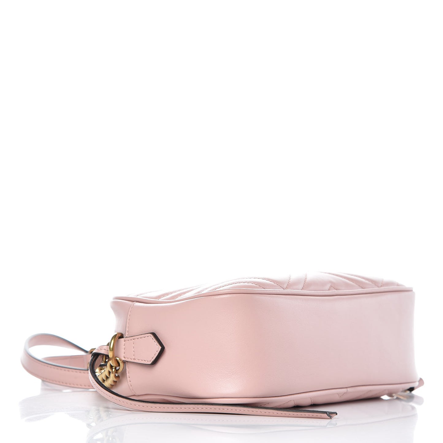 Calfskin Matelasse Small GG Marmont Chain Shoulder Bag Perfect Pink