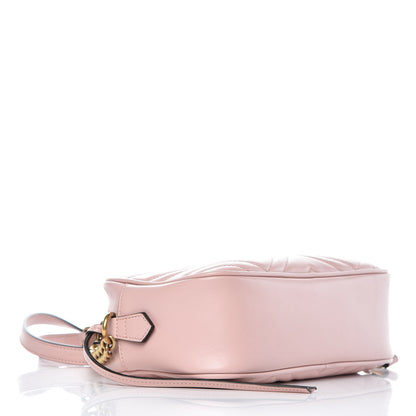 Gucci Calfskin Matelasse Small GG Marmont Chain Shoulder Bag Perfect Pink 4 of 7