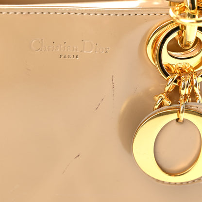 Christian Dior Patent Mini Lady Dior Beige 5 of 10
