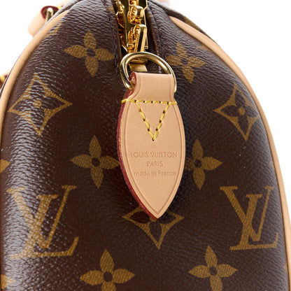Louis Vuitton Monogram Speedy Bandouliere 20 Beige 8 of 11