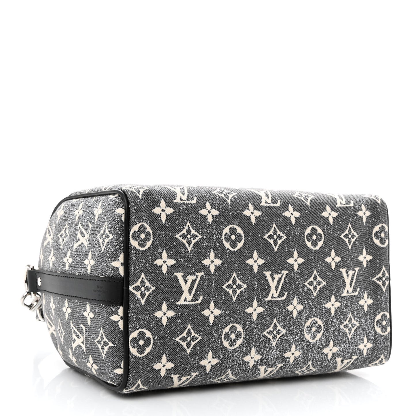 Denim Monogram Jacquard Speedy Bandouliere 25 Black