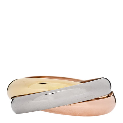 Cartier 18K Pink Yellow White Gold Classic Trinity Ring 55 7.25 3 of 5