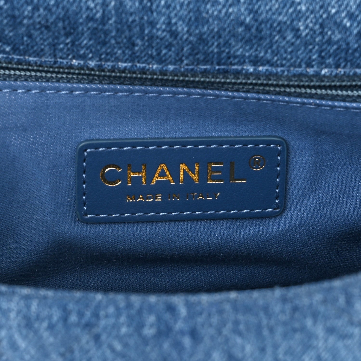 Chanel Denim Quilted Mini Denim Mood Rectangular Flap Blue Multicolor 6 of 11