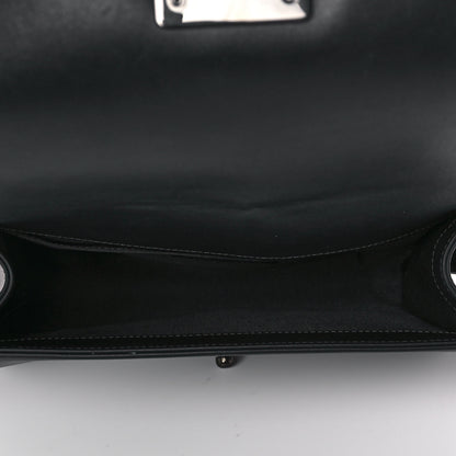Chanel Calfskin Quilted Medium Boy Flap So Black 5 of 13